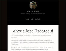 Tablet Screenshot of joseuzcategui.com